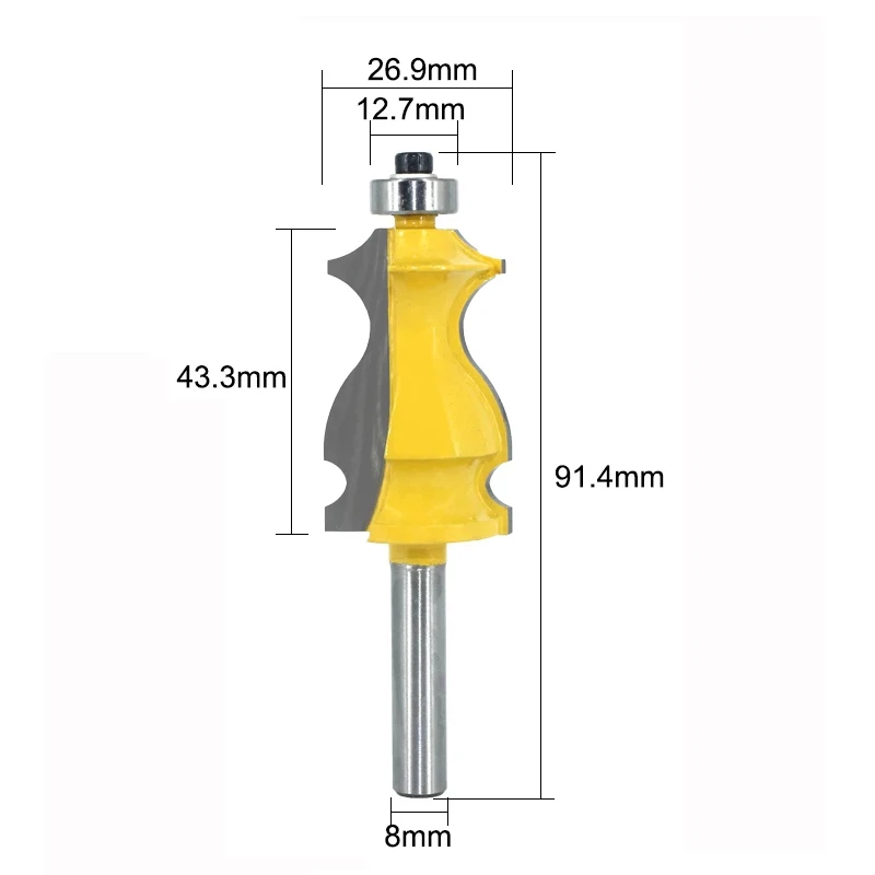 

Концевая фреза MC02071, фреза 8 мм, хвостовик 1 шт, для работ по дереву