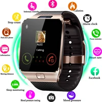 smart watch dz09 smart clock support tf sim camera men women sport bluetooth wristwatch for samsung huawei xiaomi android phone