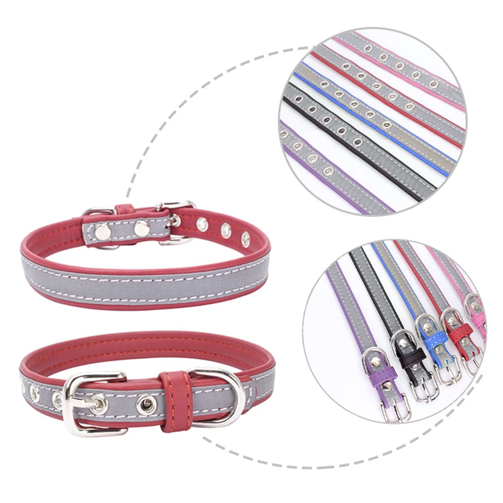 Новый модный внешний вид Светоотражающий ошейник для собаки кошки безопасный