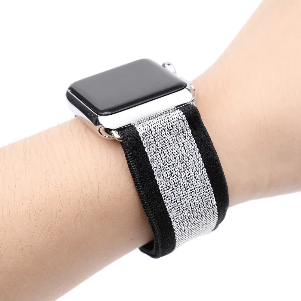 Эластичная петля Ремешки для наручных часов для Apple Watch 32 мм Магнитная Пряжка из нержавеющей стали сменные аксессуары для ремешка BC371