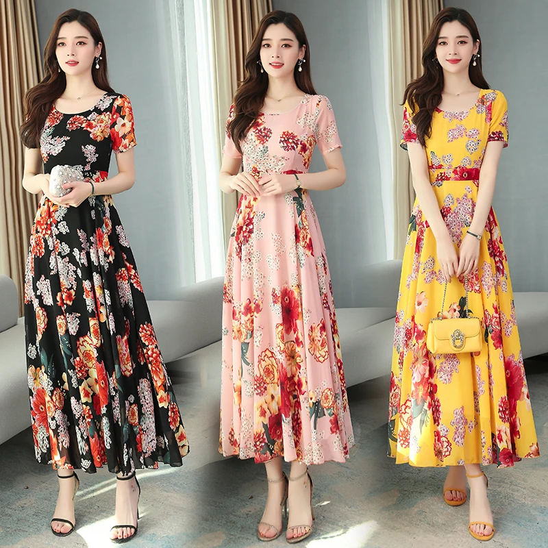 Модное Новое элегантное платье с принтом женское приталенное высокой талией и