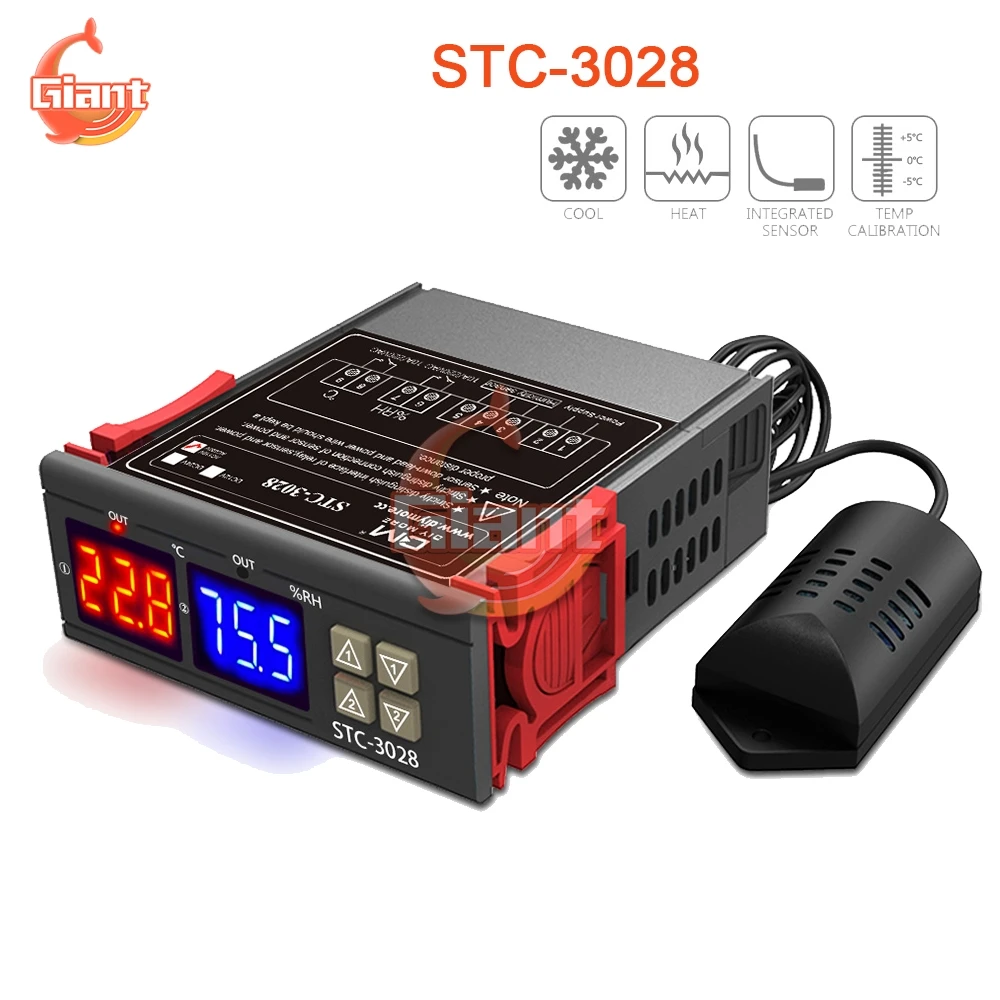 STC 3028 Температура влажности Управление Термальность регулятор тепла круто