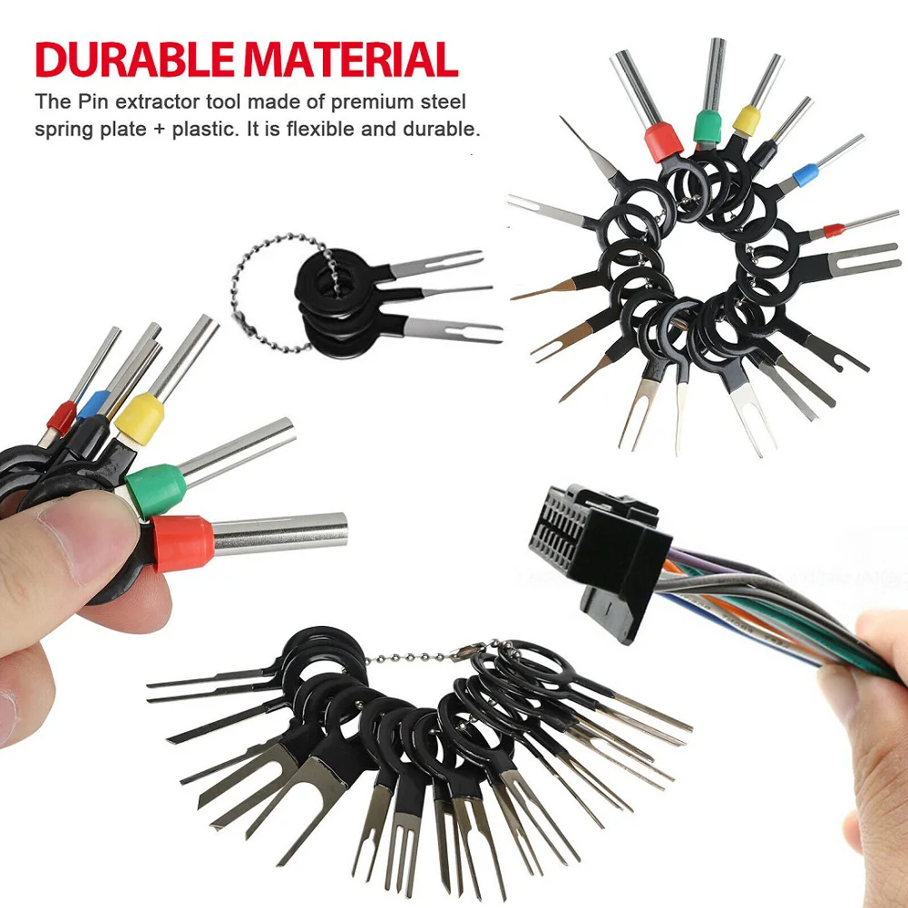 

78Pcs Car Terminal Removal Tool Car Electrical Wiring Crimp Wire Plug Connector Extractor Release Pin Kit For CarPlug Repair