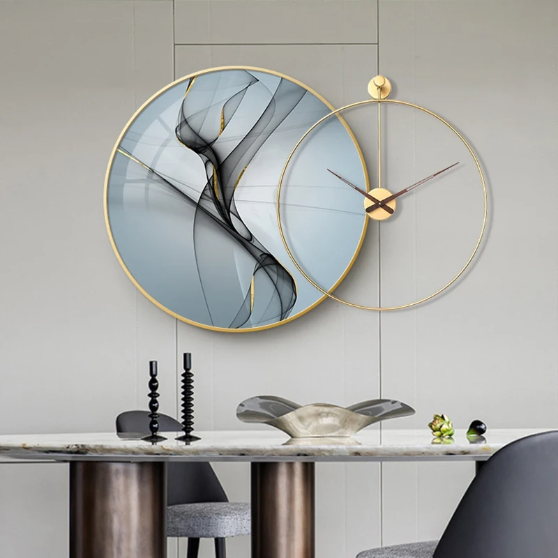 

Large Christmas Wall Clock Living Room Luxury Industrial Bathroom Wall Clock Metal Modern Relogio Parede Office Electronics