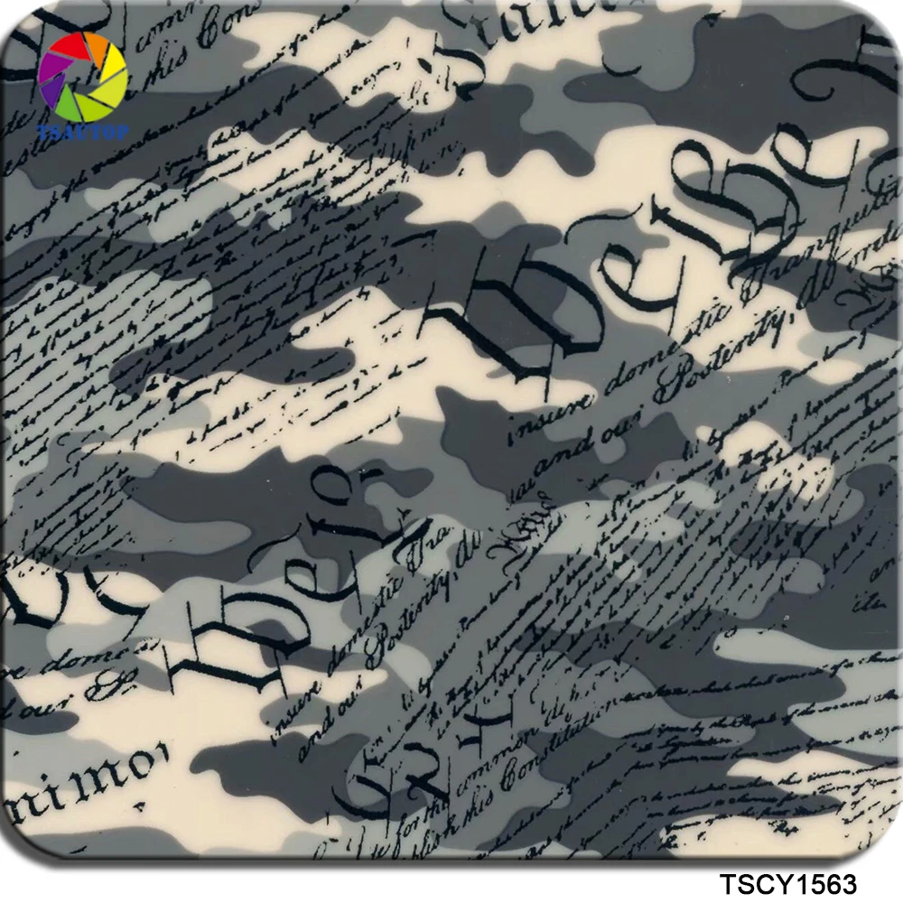

FREE shipping TSAUTOP Water Transfer Printing Film Size 0.5m x 2m/10m Hydro Printing Camo Helmet Hydrographic Film WDF1563