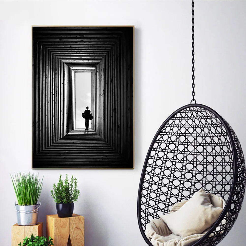 Картина на холсте известная абстрактная с изображением конца времени настенные