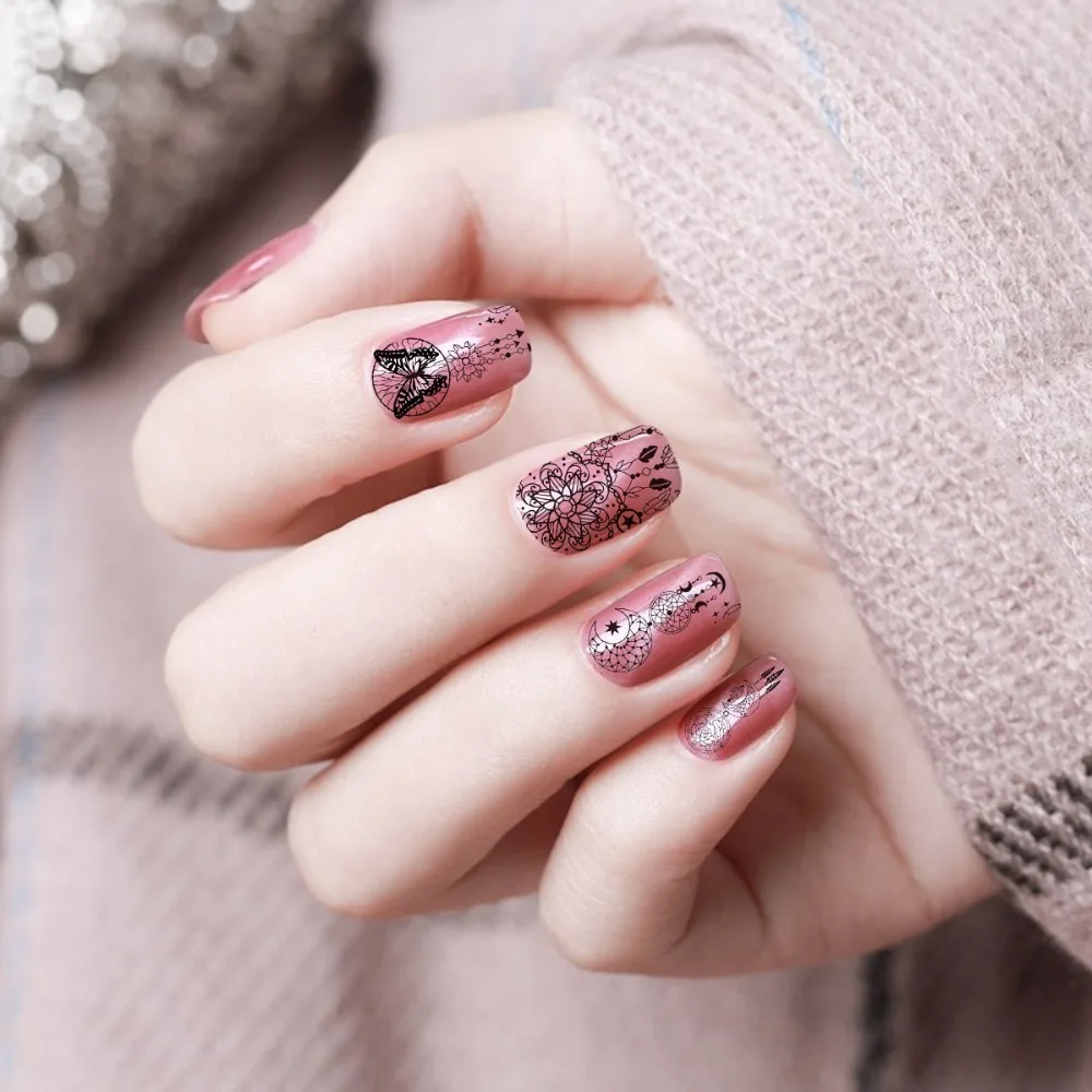 Beautybigbang 6*12 см штамповочные пластины XL-081 облако звезда милый Единорог шаблон пластина для стемпинга для нейл-арта печать изображения