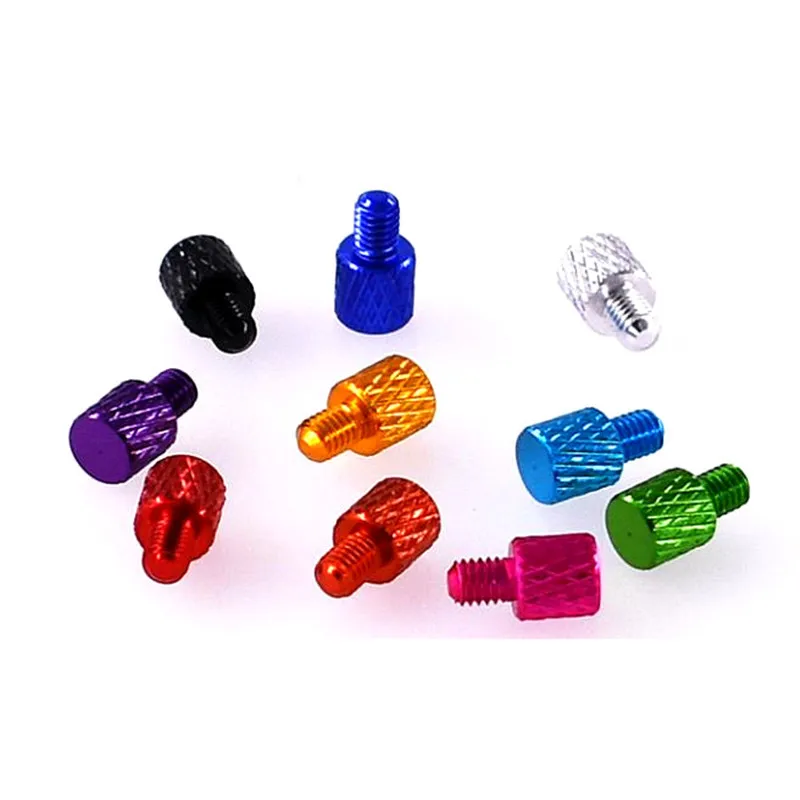 5 шт. M3 цветной креативный ручной винт из алюминиевого сплава винты для