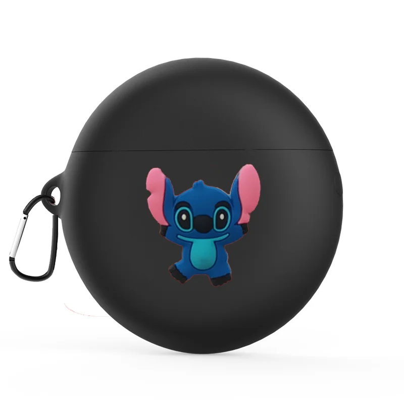 AKBNSTED милый мультфильм шаблон силиконовый защитный чехол для huawei Freebuds 3 беспроводной Bluetooth наушники Замена чехол - Цвет: Black 7