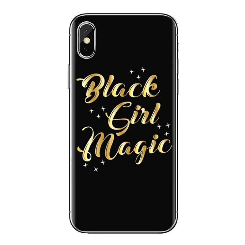 Чехол для iPhone XS Max XR X 4 4s 5 5S 5C SE 6 6S 7 8 Plus samsung Galaxy J1 J3 J5 J7 A3 A5 Afro Black Girl Magic Melanin Poppin |