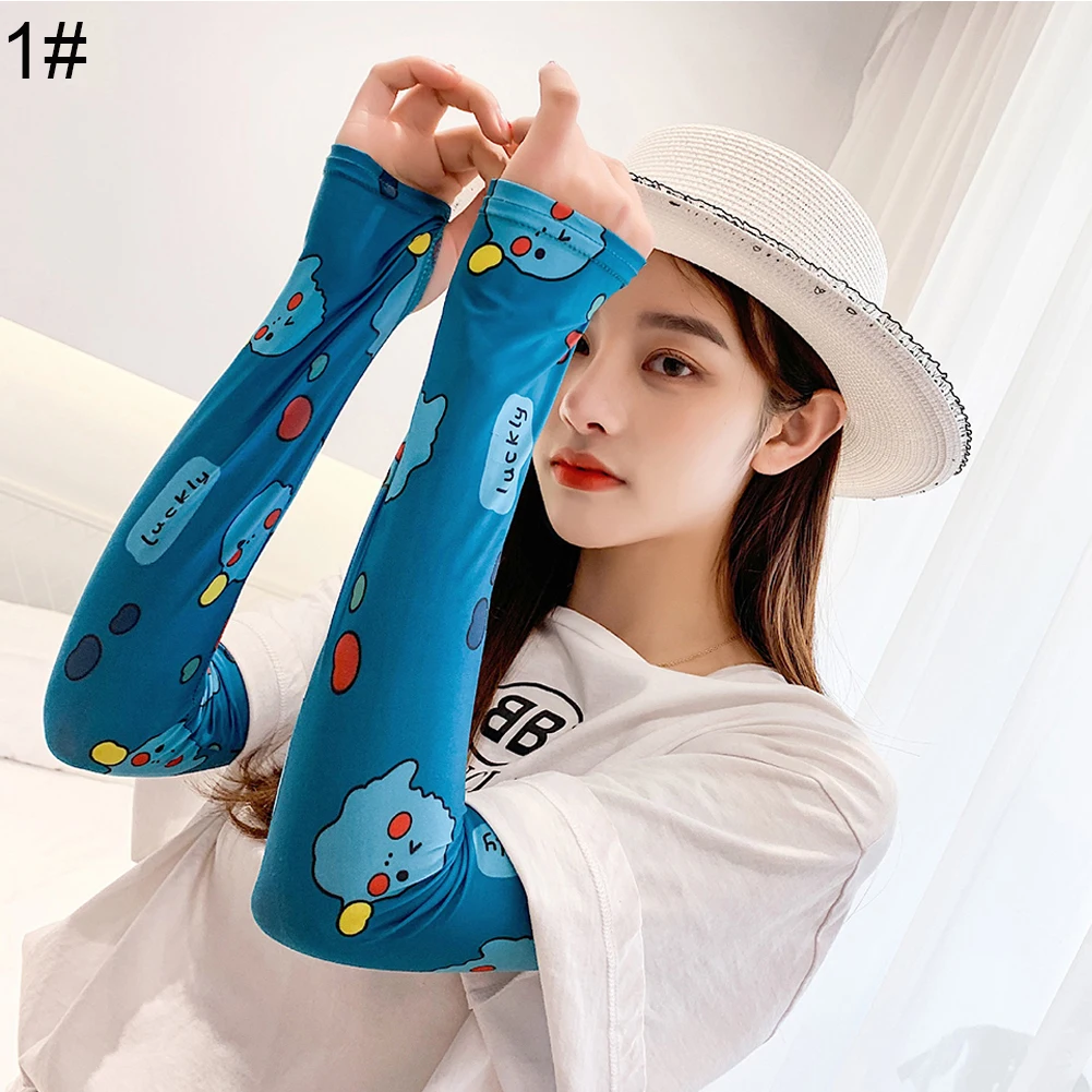 

2Pcs Outdoor Climbing Cycling Sun UV Protection Fingerless Arm Sleeves Cover Sun UV Protection Fingerless Arm Sleeves Cover Cove