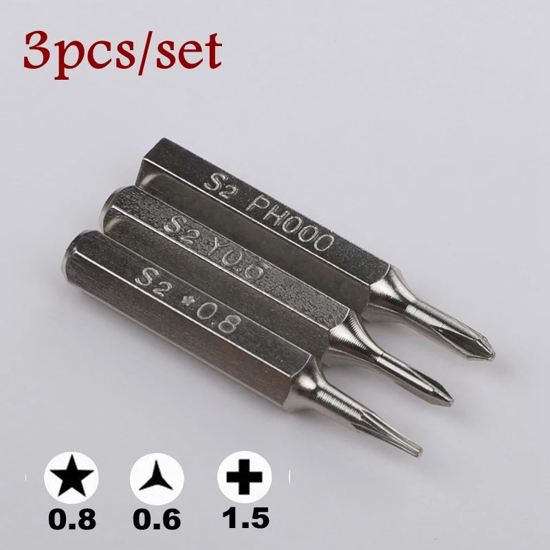 

3pcs Screwdriver Bits set phillips Pentalobe P2 Y0.6 for apple iphone5/5s/6/6s/6p/6sp/7/7P/8/8P/x/xr/xs//max12/13