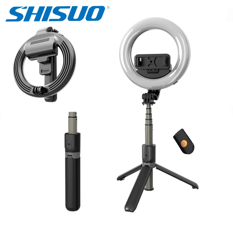 SHISUO L07 светодиодный кольцевой светильник с подставкой селфи кольцо Bluetooth Палка