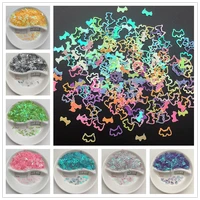 4mm lovely dog shape pvc loose sequins glitter paillettes for nail art manicure wedding confettiaccessories for ornamentcraft