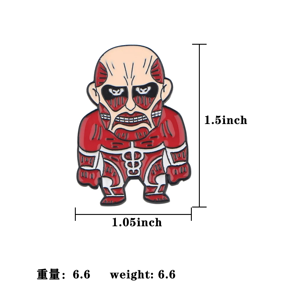Брошь на булавке DZ1673 в стиле японского аниме Атака Титанов значок сумку одежду
