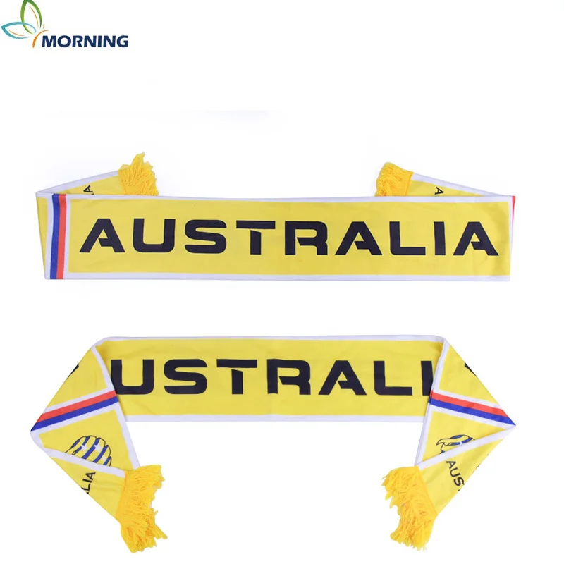 Утро на заказ Национальный Флаг Кубка мира Футбол футбол Вязание без шарфа | Дом и