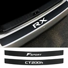 Автомобильная наклейка на бампер для Lexus RX 300 330 IS 250 300 GX 400 460 UX 200 NX LX LS GS ES CT200h, автомобильные аксессуары, наклейка из углеродного волокна