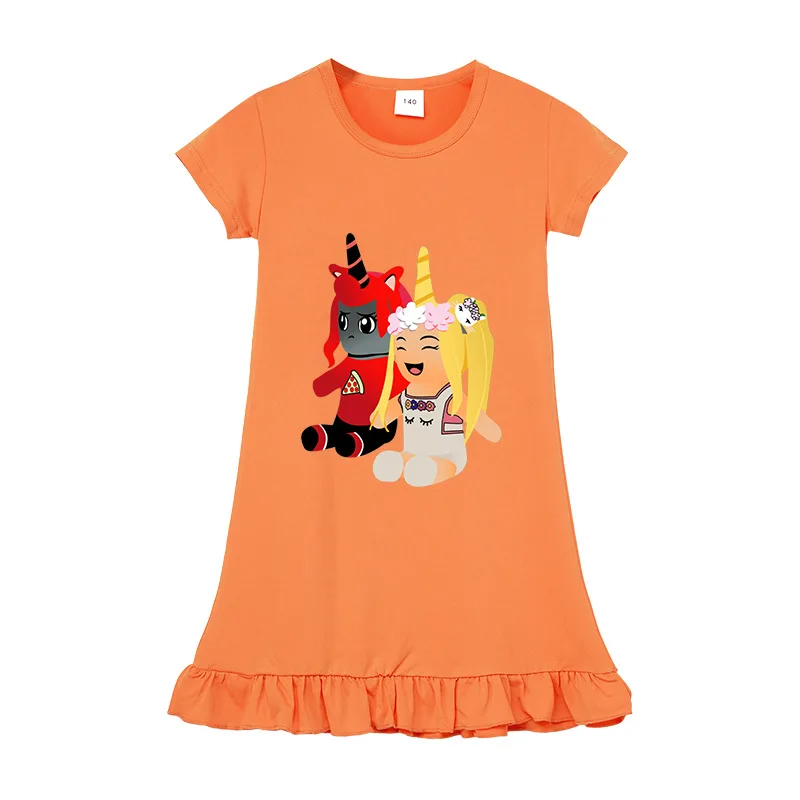 

New Fashion Children's Nightdress Girls Unicorn Nightgowns Baby Kids Cotton Pajamas Girls Princess Night Dress Girl Sleepwear