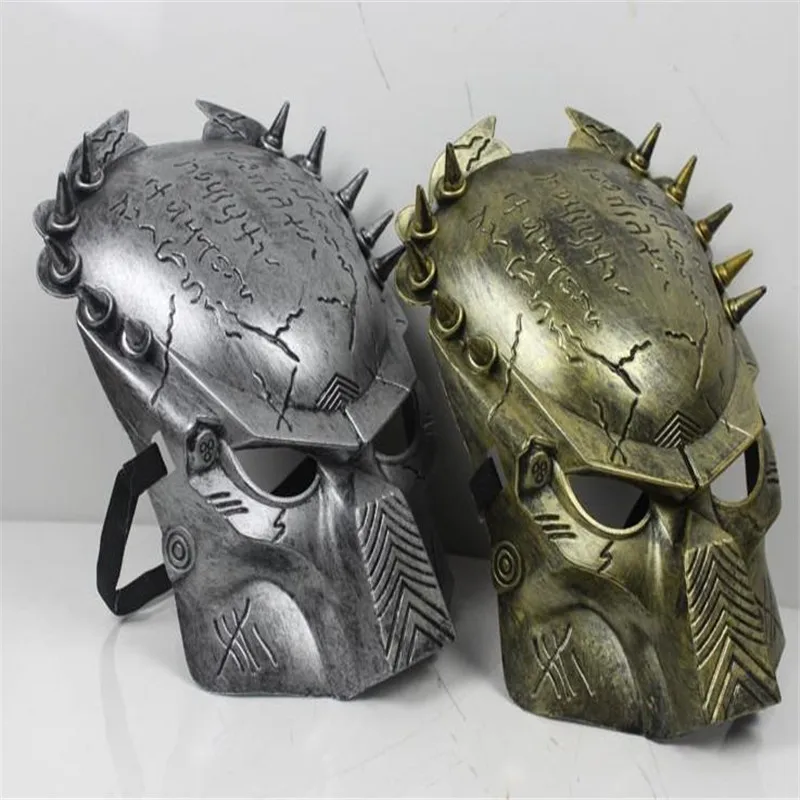 Alien vs PREDATOR Warrior AVP Cosplay Full Face Costume Mask Gold or Silver | Дом и сад