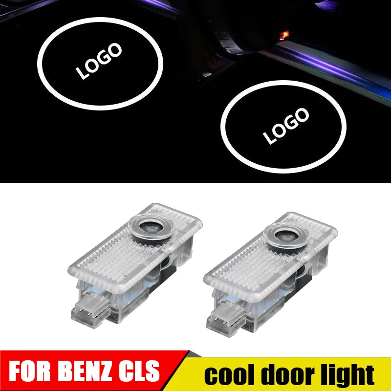 

2pcs LED Car Door Welcome Light For Mercedes Benz CLA CLS c218 w218 a207 c207 c117 AMG Laser Projector Ghost Shadow Lights