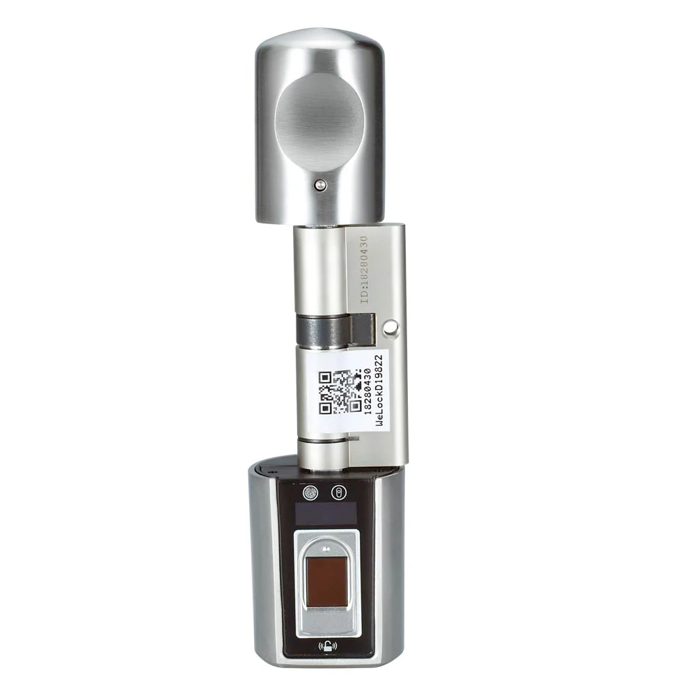 Электронный цилиндр наружный водонепроницаемый биометрический сканер