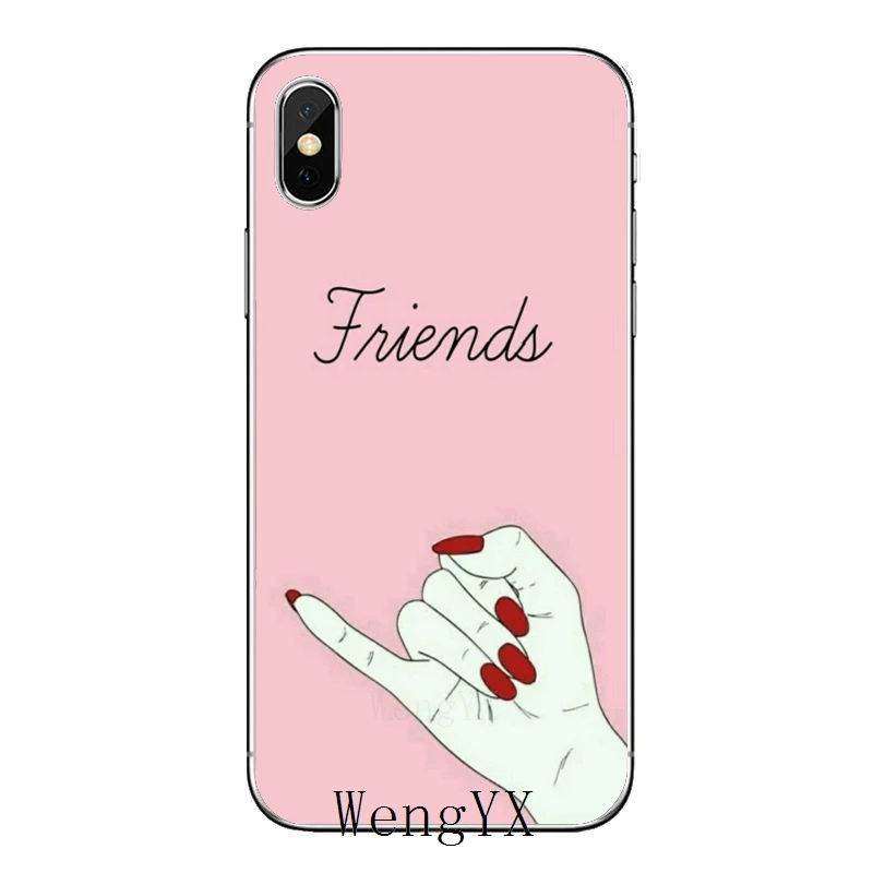 Мягкий силиконовый чехол для телефона BFF Best Friends Finger Love Samsung Galaxy J7 J5 Prime pro J3 A7 A5 A3 2018