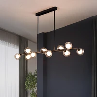 modern suspension nordic decor e27 glass ball chandelier living room bedroom dining room furniture indoor lighting home art lamp