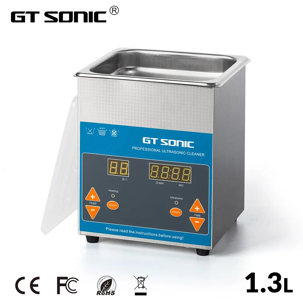 1613QTD GTSONIC 1300 мл ультра Соник Очиститель таймер для ванны ювелирные изделия кисти очки Маникюр камни резаки Стоматологическая бритва части ультразвук - Цвет: 1613QTD