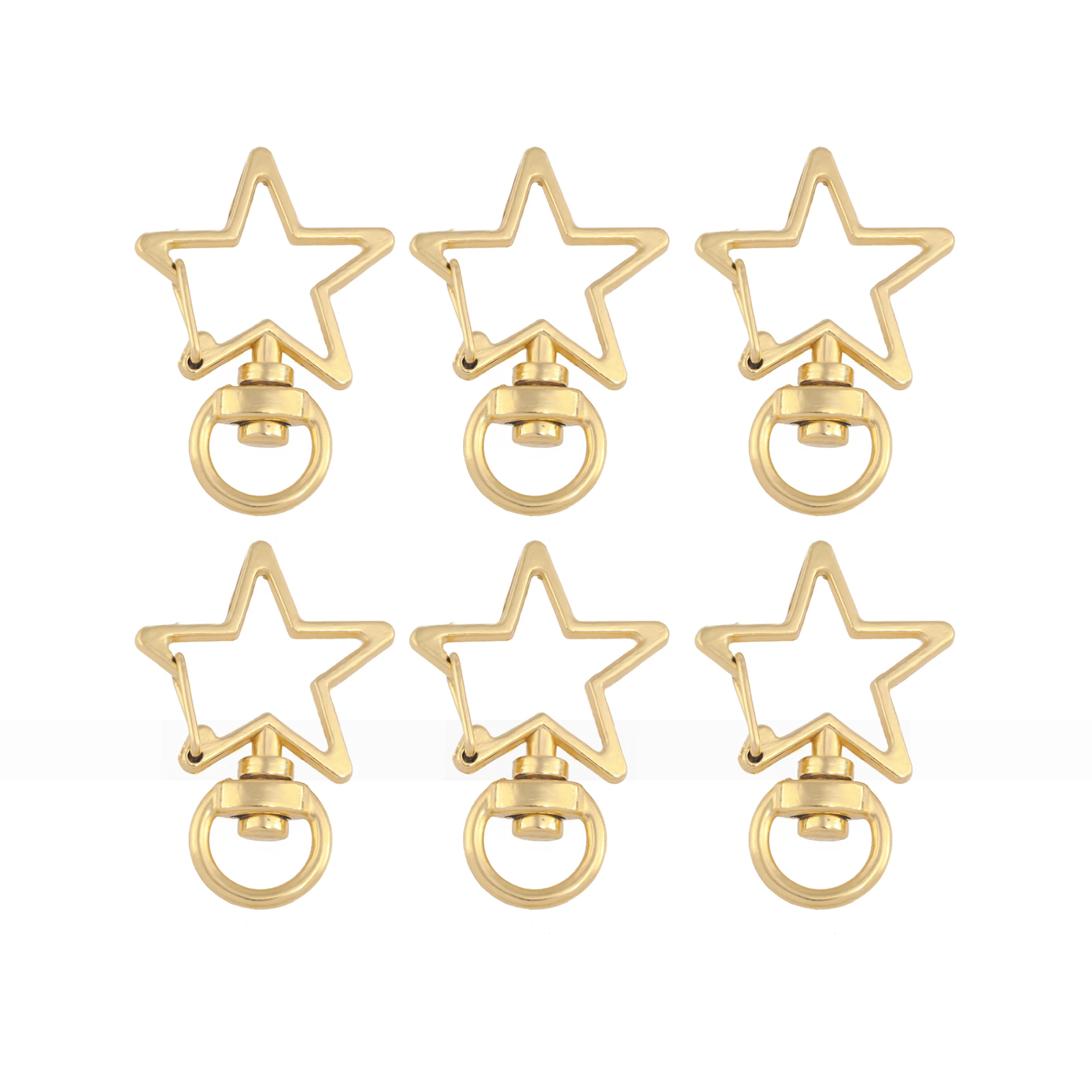 10 шт. металлический поворотный карабин звезда Форма оснастки крюк зажимы для