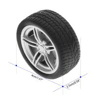 4pcs simulation rubber wheel tire wheel toy model diy rc spare parts