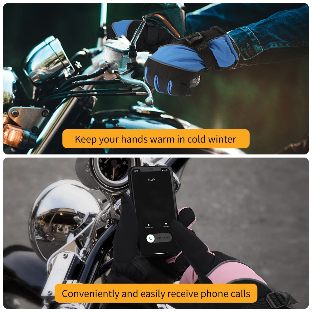 

Winter Electric Heated Gloves Windproof Cycling Warm Heating Touch Screen Skiing Gloves USB Powered Heated Gloves For Men Women