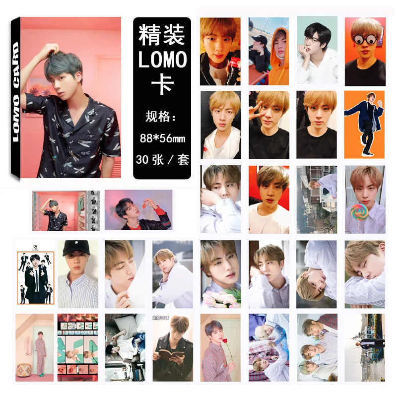 K pop Bangtan boys kawaii альбом карта персонажа ломо карты kpop фотокниги бродячие дети kpop - Цвет: JIN