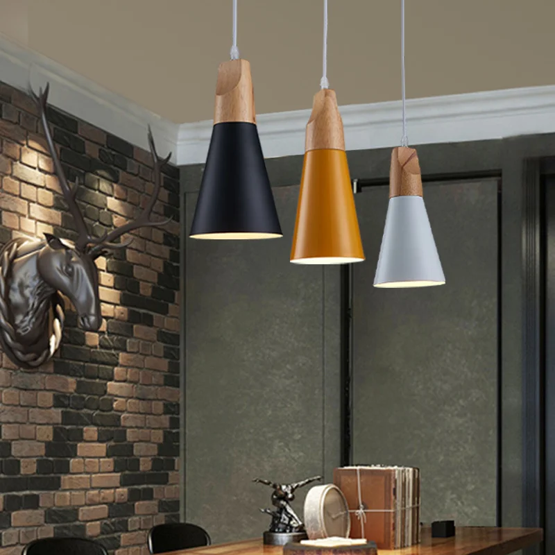 Скандинавский прикроватный столик лампа для спальни кафе простая