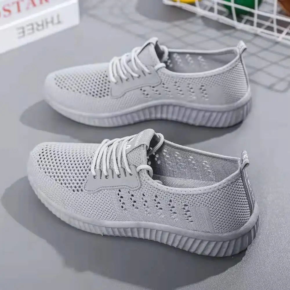 

Shoes Women's 2021 New Sports Casual Shoes Mesh Wild Breathable Wearable Net Shoes One Pedal Sports Shoes