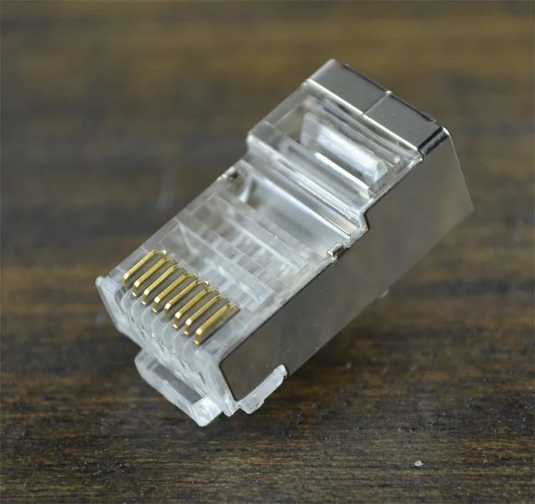 Two-Piece Cat6 FTP rj45 connector cat 6 network connectors Cat5e plug split type Copper shielded modular Crystal terminals | Электроника
