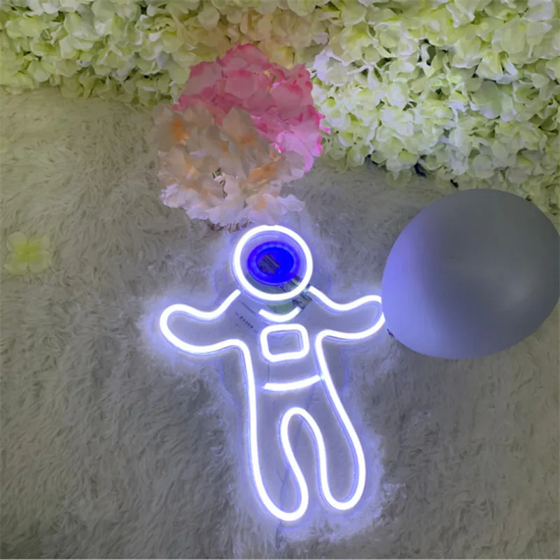 Светодиодный неоновый светильник с USB праздничный ночник инопланетянина