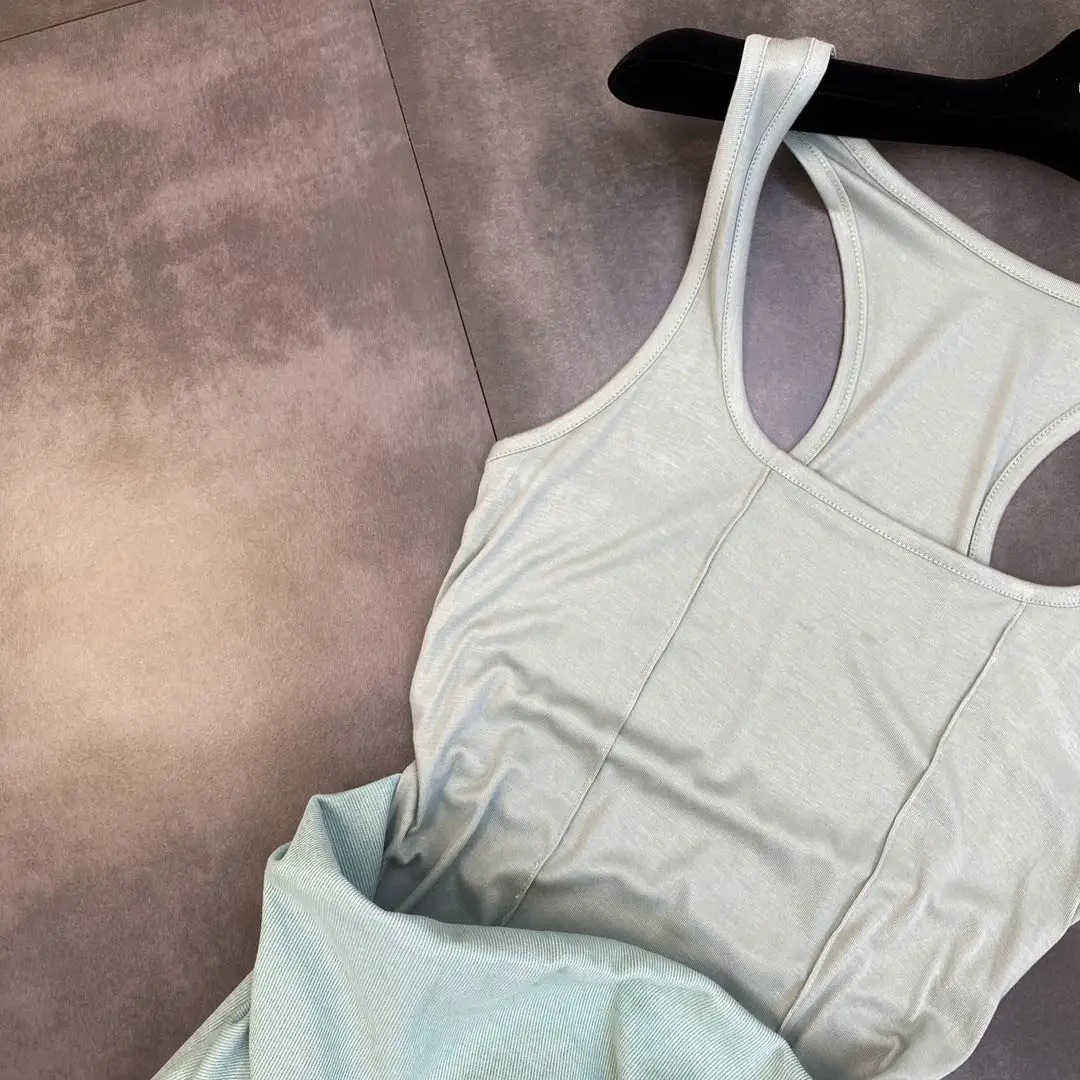 

ZCSMLL two pcs set 2021 summer stitching irregular suspender skirt with vest + high waist half skirt ins street fashion suit