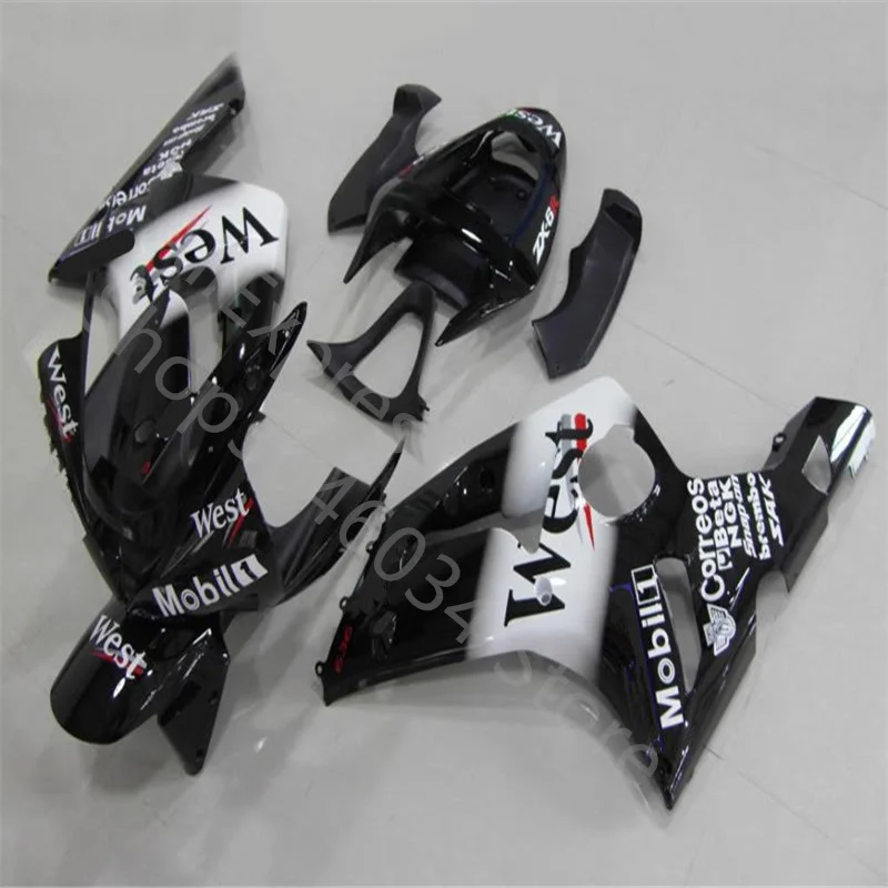 Новый комплект обтекателей для мотоциклов WEST black ABS подходит kawasaki Ninja ZX-6R 636 ZX6R 2003