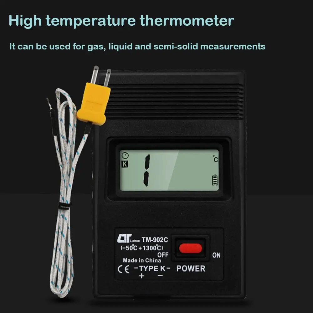 TM-902C (-50C до 1300C) измеритель температуры TM902C цифровой датчик K типа термометр +