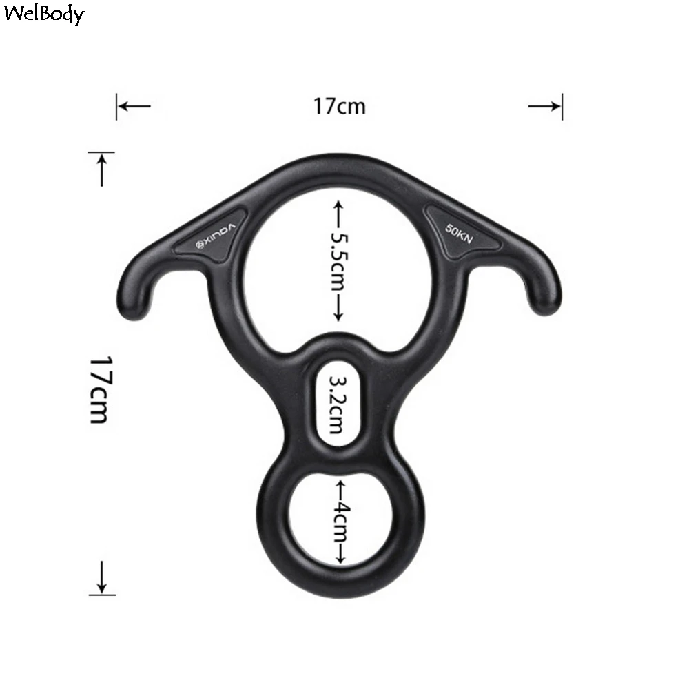 Наружный алюминиевый Магниевый сплав скалолазание 8 слов кольцо 50KN OX рожок обруч