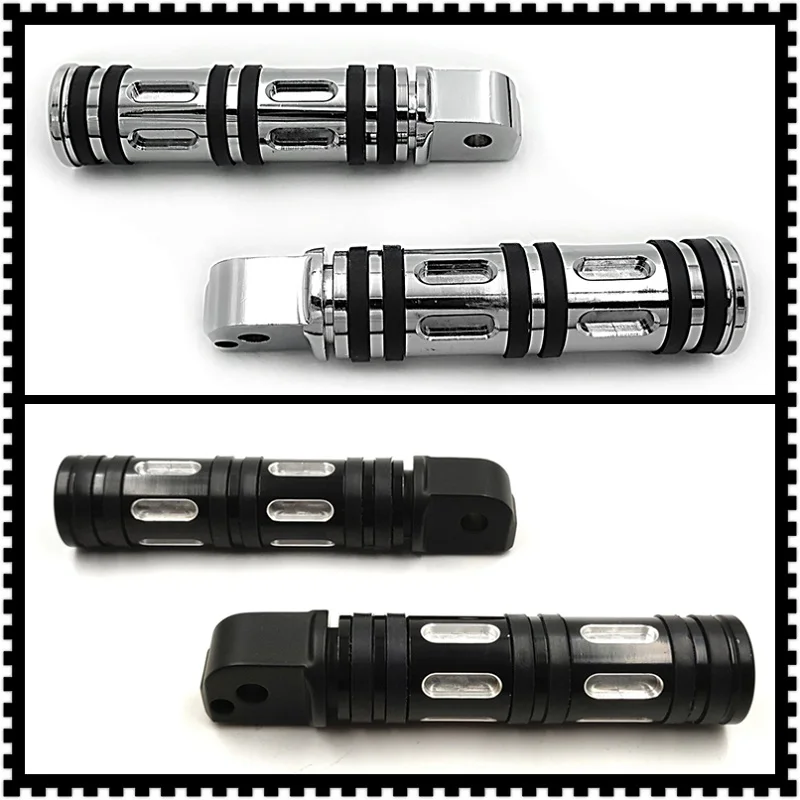 

Aftermarket free shipping motorcycle parts Chrome Edge Cut Footpegs For passenger 2018-later Softail Slim FLSL Breakout FXBR BK