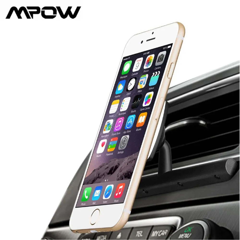 Магнитный автомобильный держатель Mpow MCM9B для телефона с CD слотом поворотом на 360