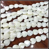 38cm length natural shell beads white color saltwater mother of pearl heart shape 6mm 8mm10mm 12mm 15mm 20mm for lovely bracelet