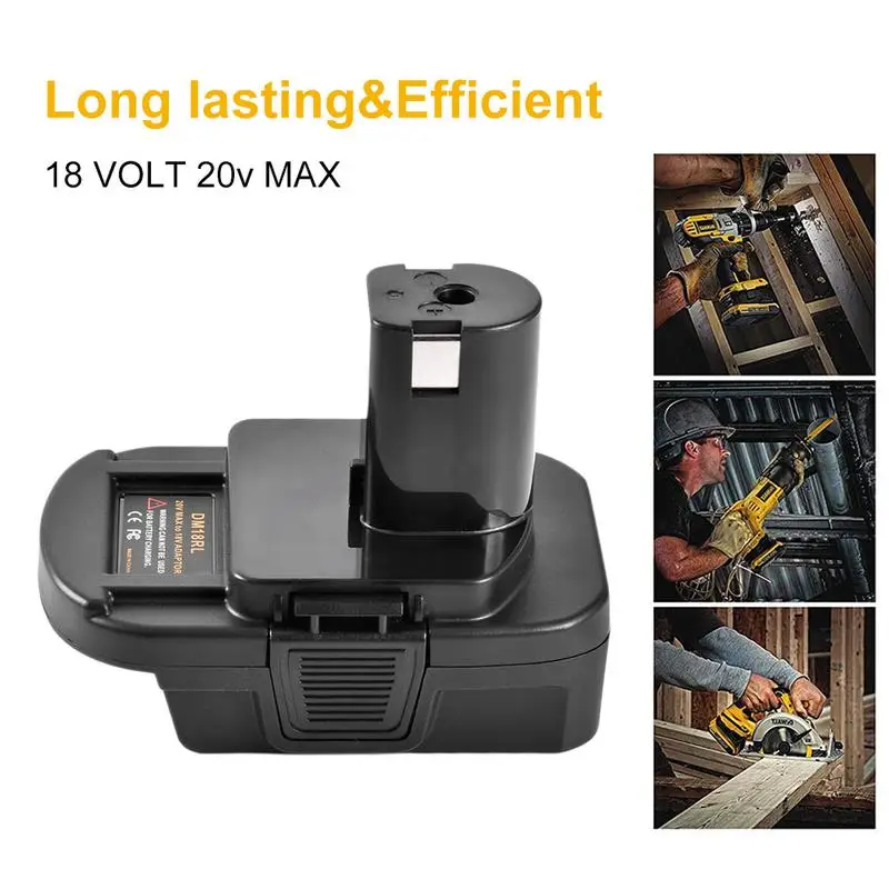 Dm18Rl литиевый Аккумуляторный преобразователь адаптер для Милуоки Ryobi 20V/18V P108 Abp1801