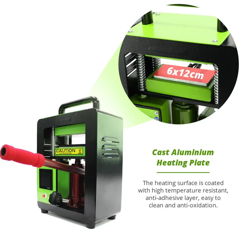 Гидравлический пресс для канифоли 5 тонн тепловой 2 4x4 7 дюймов двойные