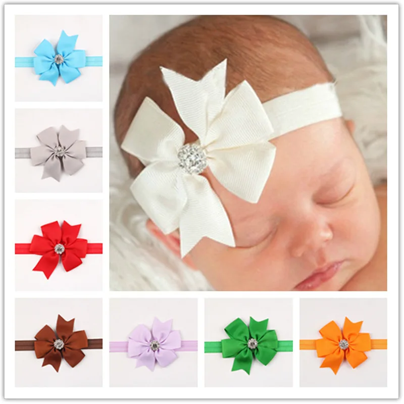 

Банты для волос, повязка на голову со стразами для маленьких девочек, лента с бантом-бабочкой, Детская повязка на голову, Детские аксессуары ...