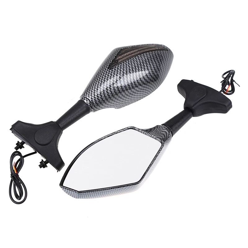 Posbay зеркала с поворотным сигналом светодиодные мигалки мотоцикл для Honda Yamaha Kawasaki