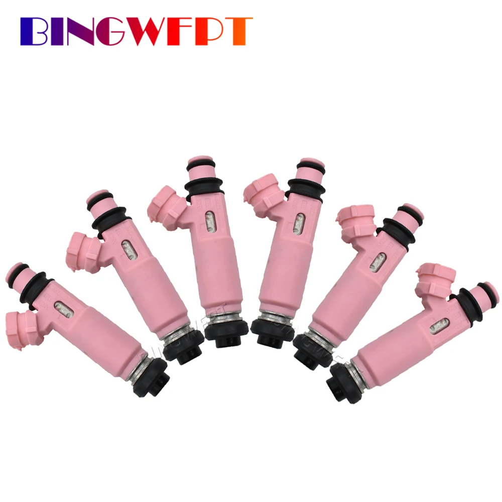 

6PCS/LOT High Quality fuel injector for Mitsubishi Pajero Sport 6G72 3.0 V6 V73 OEM 195500-4140 MR507376