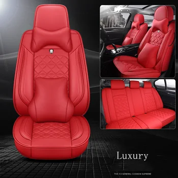 Fashion leather car seat cover for CADILLAC ATS CT6 DeVille XTS Escallade SRX XT5 CTS STS DTS SLS SLR 2 doors 4 doors model car