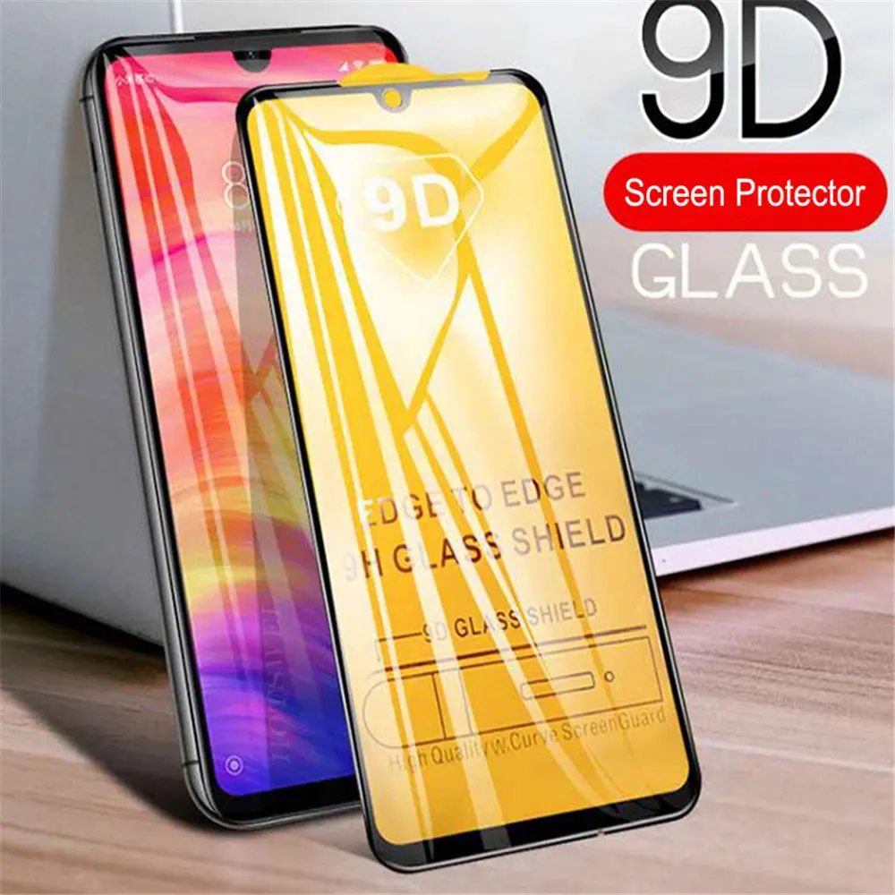 9D Полное покрытие край Закаленное стекло на для Xiaomi Redmi 7A 8A Note 8T 7 8 pro Стекло Mi 9T 9 Lite